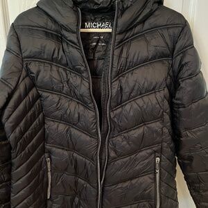 Michael Kors packable black puffer